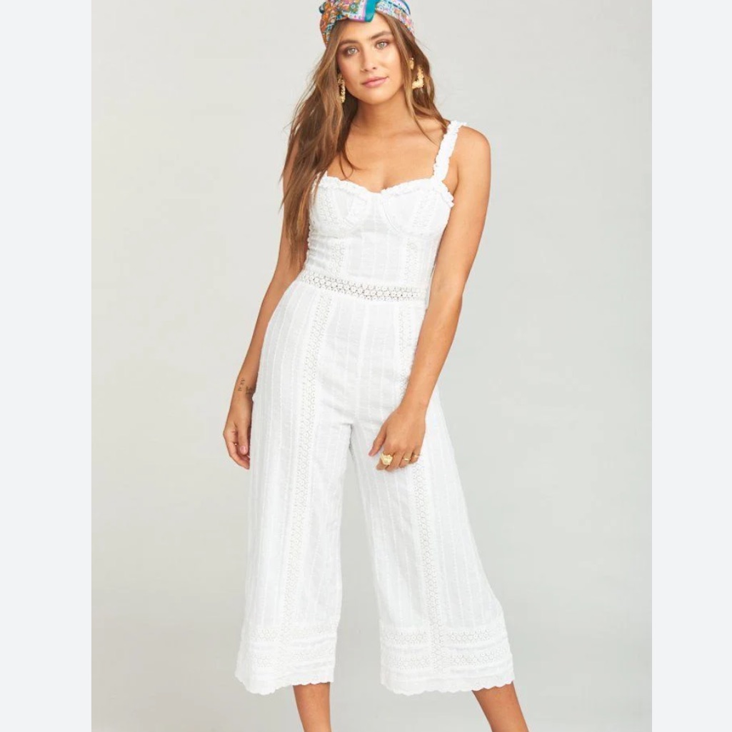 Nwt Show Me Your Mumu Greer Jumpsuit Verona Lace Size Large